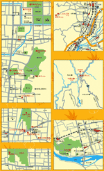 temple sweets、shrine teabreak : 大原野　梅ヶ畑　嵯峨　東山円山　粟田口　八坂　北野　紫野