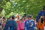 葵祭　路頭の儀　本列とは : 馬は房　人は冠