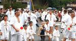 変わろうとも変わらずとも　祇園祭は祇園御霊会 : 荒縄を握り先導する三若会の子供達