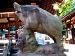 狛虎訪ねて鞍馬寺 : 狛亥