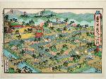 平城遷都1300年祭と平安遷都1200年祭 : 大極殿の図と岡崎一帯