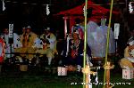 狸谷不動院　千日詣り火渡り祭 : 修験者が着座