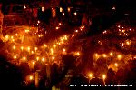 愛宕古道街道灯し : 先祖供養の燈明が数千体のお地蔵さんにとぼされる