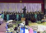 京都大地震から200年 : 避難所での卒業式(共同通信社写真無断掲載)