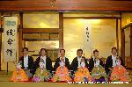 祇園祭　生稚児結納の儀 : 結納の儀が滞りなく執り行えた
