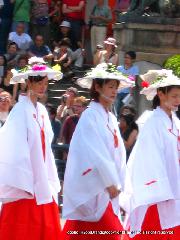 祇園祭　後祭の花笠巡行