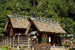  南禅寺の奥山　神明山の紅葉 : 神明造の外宮本殿