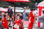 秋、嵐山もみじ祭り : 島原太夫　野点茶席