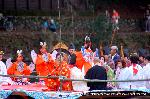 秋、嵐山もみじ祭り : 平安管絃船
