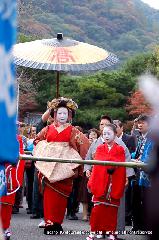 秋、嵐山もみじ祭り : 島原太夫道中