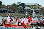 秋、嵐山もみじ祭り : 平安管絃船と野宮船