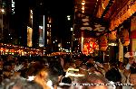 祇園祭三若の吉符入り : 中御座の御旅所入り、東御座も待ち構える