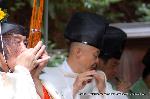 京のお伊勢さん　日向大神宮 : 和琴が音を重ね、笙、篳篥（ひちりき）、龍笛が追い被さるように続く