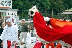 剣差し　嵯峨祭 : 二頭の獅子舞