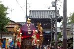 剣差し　嵯峨祭 : 御旅所に還御の野宮神輿