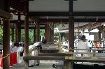 夏越祓　茅の輪くぐり