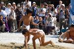 重陽の節句に烏相撲 : 決まり手も様々