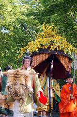 御霊祭 : 本列最後尾の風流傘