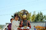 泉涌寺即成院　二十五菩薩お練り供養 : 獅子が吼えるように悟りについて説法する菩薩で横連笛（おうれんてき)を持つ