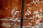 三船祭　車折神社 : 板絵に迦陵頻・胡蝶の舞・蘭陵王の舞