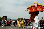 三船祭　車折神社 : 花車・舟人・御所車