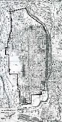 続　秀吉が京都に残したもの　聚楽第の遺構とお土居 : 都市史18参照http://www.city.kyoto.jp/somu/rekishi/fm/nenpyou/htmlsheet/toshi18.html