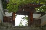 茅の輪潜りにきゅうり封じ : 蓮華寺山門