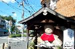 京の盆踊りは六斎念仏 : 辻の地蔵ではない石像(子安観世音)である
