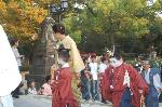 ずいき祭に　秋の剣鉾