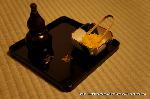 猪熊鍋を食せる比良山荘 : 月鍋の薬味/柚子の皮・山椒