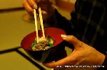 猪熊鍋を食せる比良山荘 : 熊・・・と怯えていた女性も味に感激する　