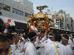京都街角風景 : サンケイデザイン 吉川 忠男さん 24日還幸祭。四条御旅所前。氏子町内を廻って神様が八坂神社にお帰りになります。