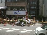 京都街角風景 : センチュリー２１ハウジング計画 樋村 幸一さん 月鉾の鉾建て